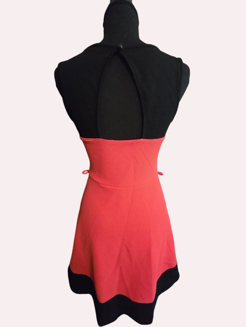 5th & Love Strapless Coral Fit & Flare Dress image 2